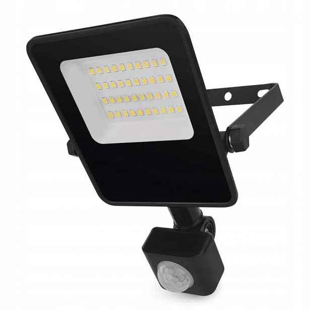 Led reflektor Visio s pohybovým čidlem, 20 W, černý, neutrální bílá