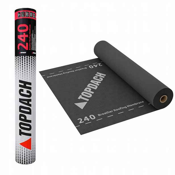 Membrána Fólie Na Střeše Topdach 240 g 75 m2 Silná Nejlepší