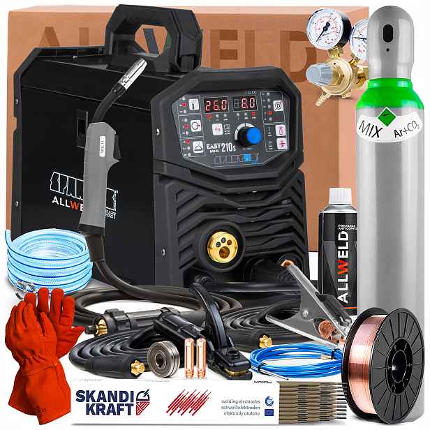 Svařovací Stroj Spartus Easymig 210S 230V 200A Synergie Mma Tig Lift Lutosvařování