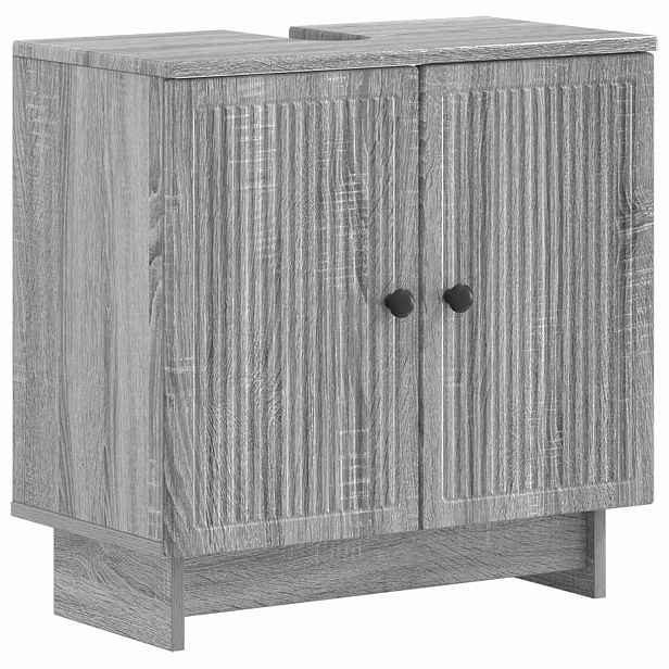 vidaXL Skříňka pod umyvadlo EDE Šedý Sonoma 59,5 x 31,5 x 59 cm
