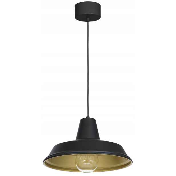 Závěsná lampa Class Černá Zlatá klasická elegance do obývacího pokoje