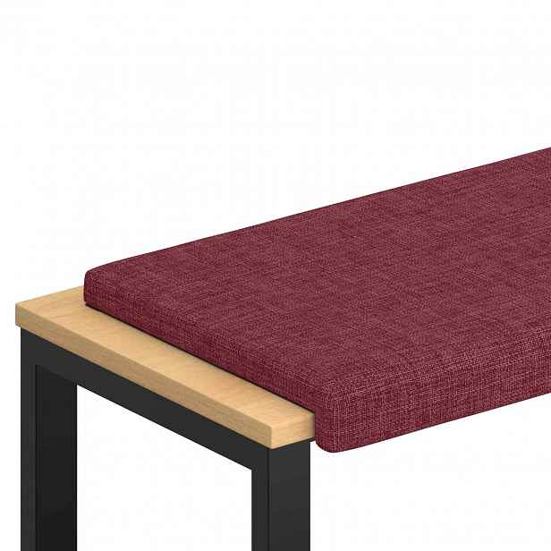 vidaXL Polštář na lavici Textil Víno Červené Hloubka 35 cm