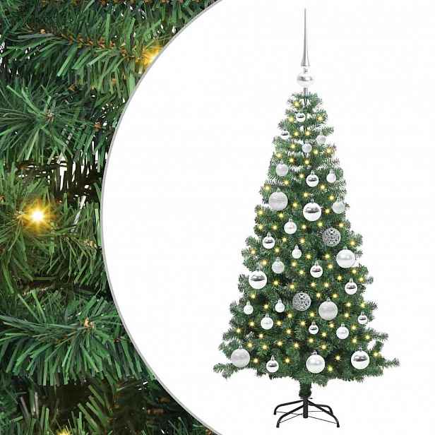 vidaXL Vánoční stromeček Zelená 120 cm PVC