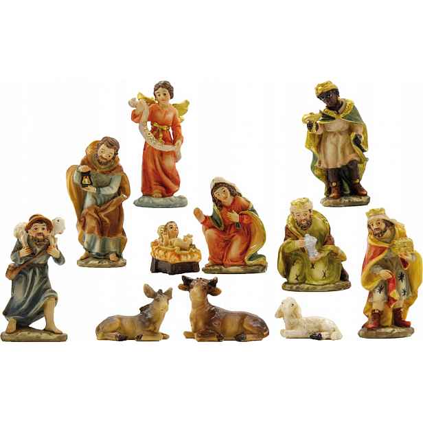 Úžasné figurky do vánočního betlému 11 dílů max. 5 cm vysoké