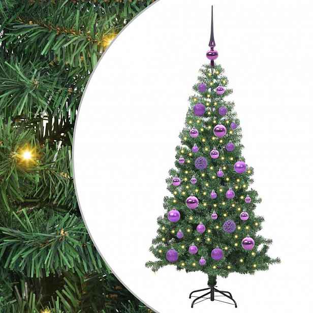 vidaXL Vánoční stromeček Zelená 120 cm PVC