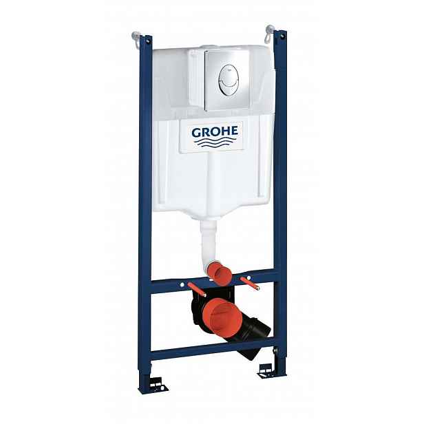Grohe Rapid SL - Předstěnový instalační prvek pro závěsné WC, nádržka GD2, ovládací tlačítko Skate Air, chrom 38745001