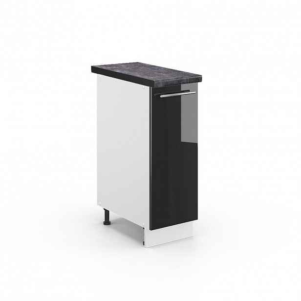 Vicco LÉKÁRNIČKOVÁ SKŘÍŇKA Fame-Line Antracitový vysoký lesk 30 cm , PD Antracit