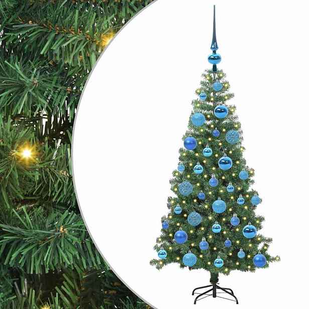 vidaXL Vánoční stromeček Zelená 120 cm PVC