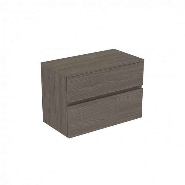 Ideal Standard Finesse - Umyvadlová skříňka, 80x44x56 cm, 2 zásuvky, Dark Elm E3423UR