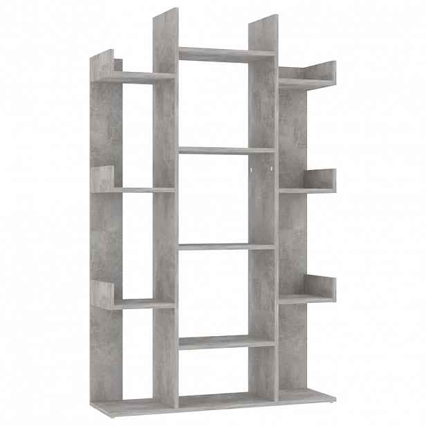 vidaXL Knihovna betonově šedá 86 x 25,5 x 140 cm kompozitní dřevo