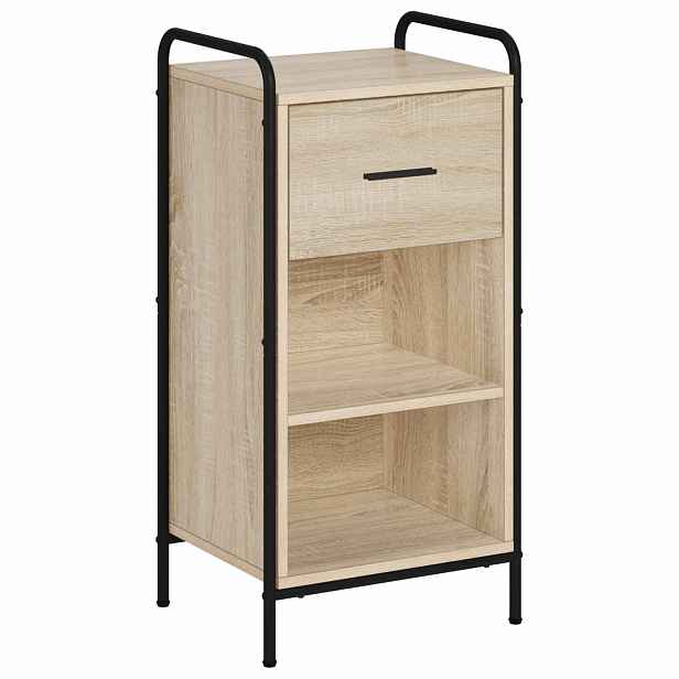 vidaXL Servírovací skříň Dub sonoma 97 x 33 x 81 cm Kompozitní dřevo