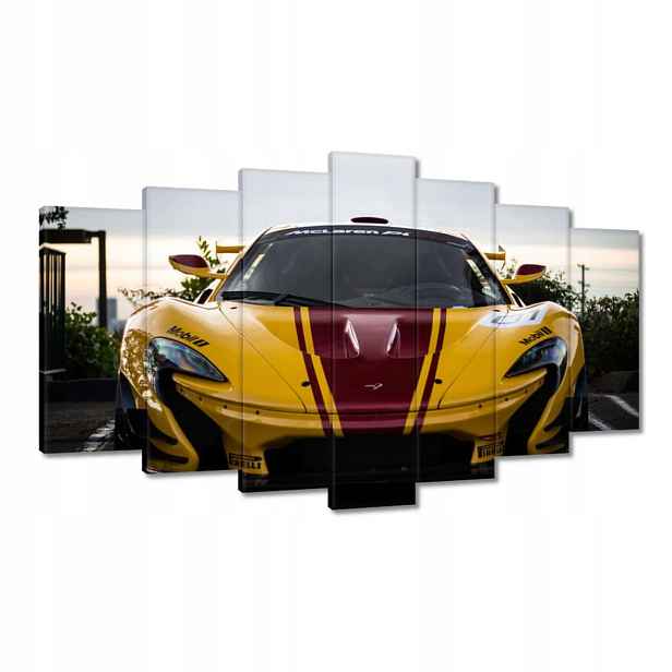 Obrazy 140x80 Žluté sportovní auto