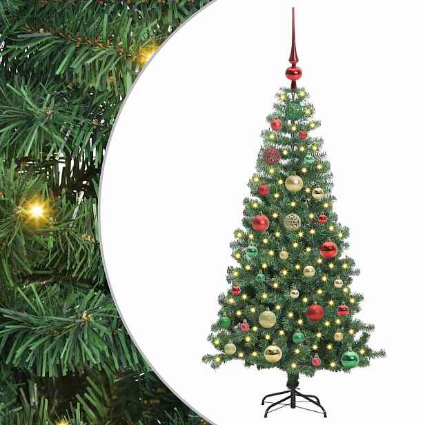 vidaXL Vánoční stromeček Zelená 120 cm PVC