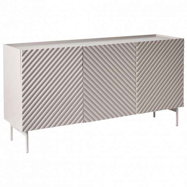 Beliani SIDEBOARD se 3 dveřmi Světle béžový Yaraka