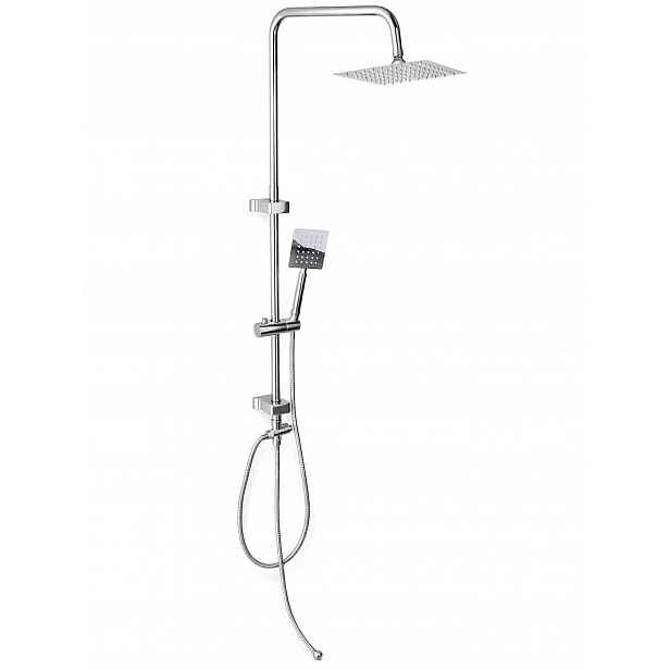 Sprchový sloup s dešťovou sprchou Chrom Sprchový set na omítku