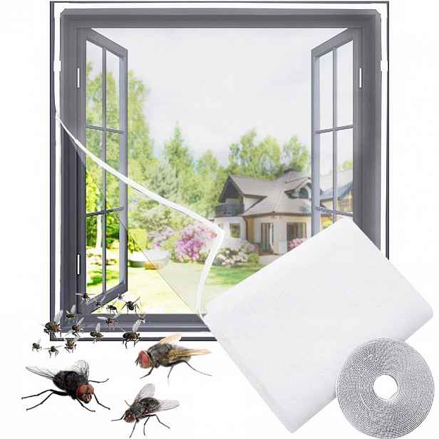 TEMU Okenní moskytiéra, 150x150cm síť proti hmyzu, mouchám, komárům a hmyzu +