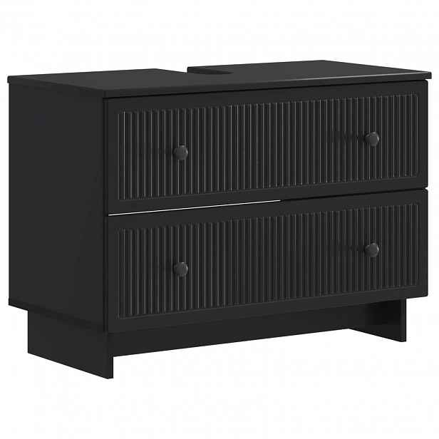 vidaXL Skříňka pod umyvadlo EDE Černá 82 x 41 x 59 cm Kompozitní dřevo