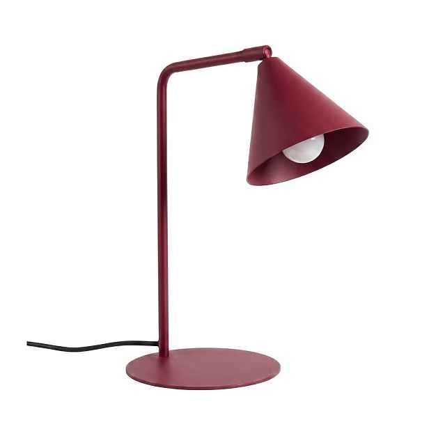 Vínová ocelová stolní lampa s ohybatelnou konstrukcí (výška 35 cm) Zylo – Sollux