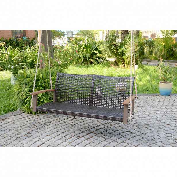 Gardenson HOUPACÍ LAVICE dřevo, kov, plast