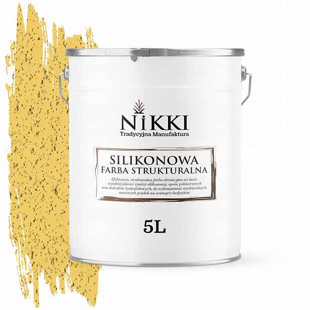 Barva Strukturovaná Fasádní Silikonová Fasádní 5L Žlutá Citronová F624