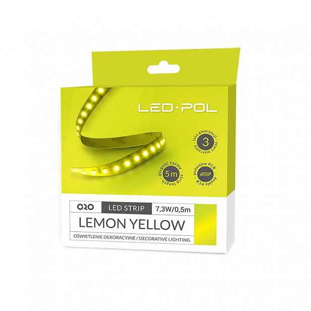 LED pásek Led-Pol žlutá 14,6 W/m