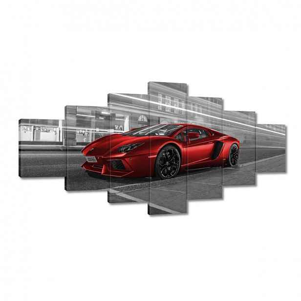 Obrazy 210x100 Červené auto