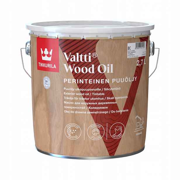 Tikkurila Valtti Wood Oil Olej na dřevo 2,7 l Barva V Ceně