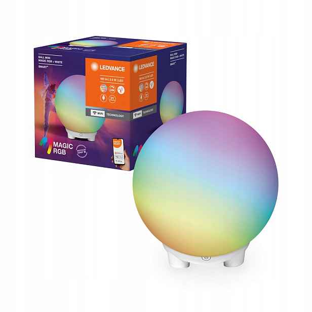 Chytrá Svítící Koule Interiérová Lampa 130lm Rgb Cct Usb Smart+ WiFi