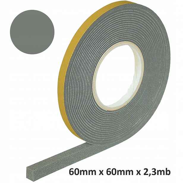Expanzní těsnící páska 60 mm x 60 mm Šedá Izolace Štěrbin