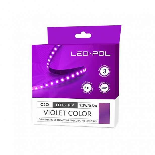 LED pásek Led-Pol fialová 14,6 W/m