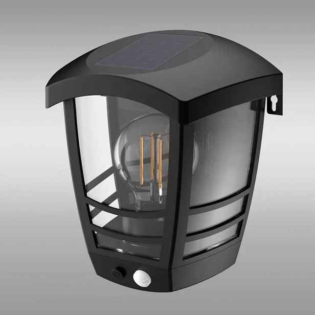 Solární nástěnné svítidlo se senzorem pohybu 46822 Black K1