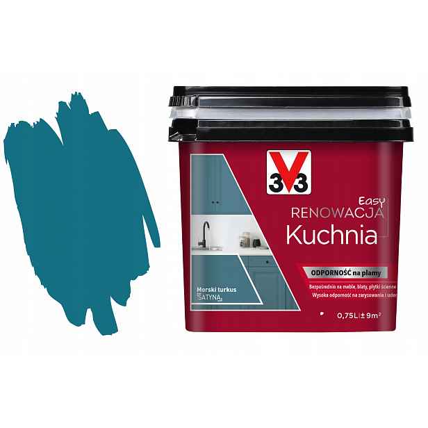 3V3 Easy Renovace Pvc Kafli Kuchyně Obnova Boazerie Modrá 7500ML