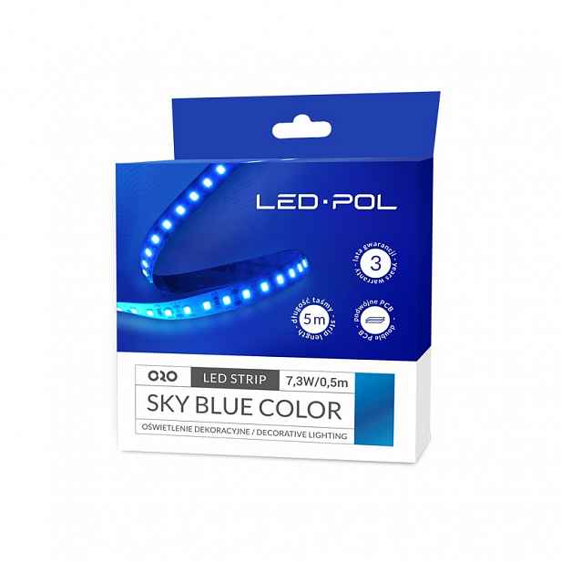 LED pásek Led-Pol modrá 14,6 W/m