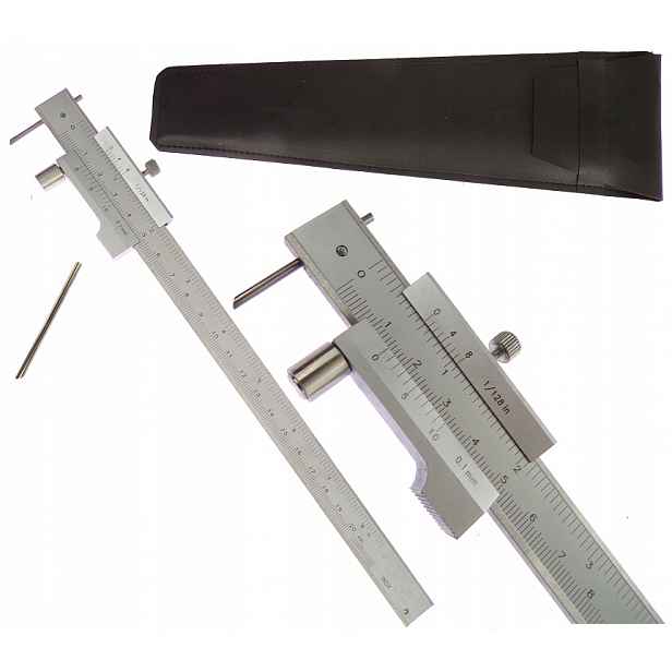 Trasovací Posuvné Měřítko S Perom 200 mm 0-200 L200 0,1 Pero Inox