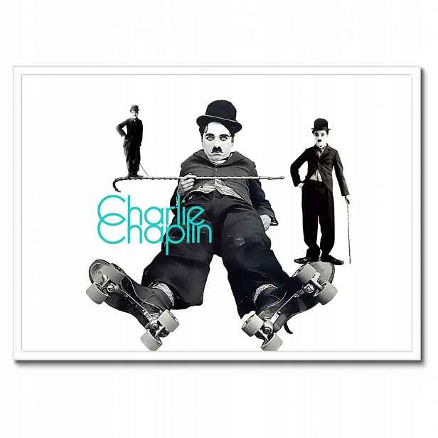 Plakáty v rámu 70x50 Charlie Chaplin Laseczka