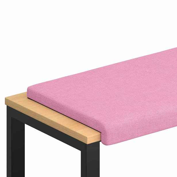 vidaXL Polštář na lavici Textil Růžová Hloubka 35 cm