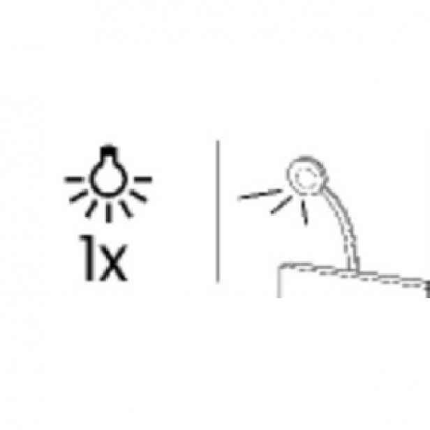 LED lampa k posteli 1 bodová