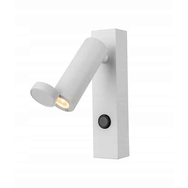 Light Prestige Nástěnné Svítidlo Bílé Pohyblivé Led 3W Miri Moderní čtení