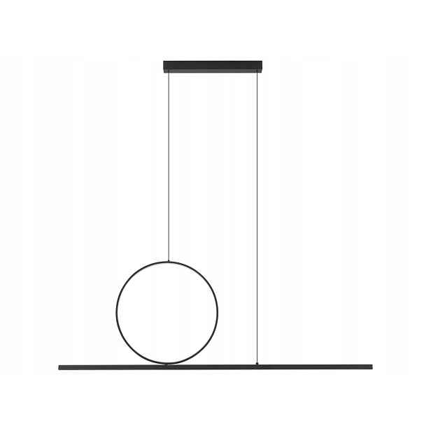 Závěsná lampa Lineo Led černá 39W 3000K Geometrický Dekorativní Tvar