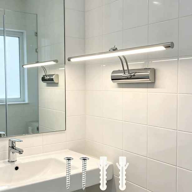 10W Led koupelnové nástěnné svítidlo Nad Zrcadlo 55 cm Teplá bílá barva