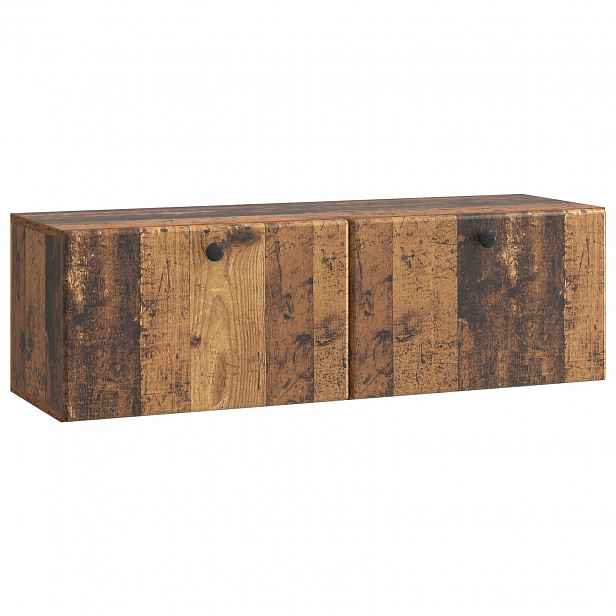 vidaXL Nástěnná TV skříň 98 x 31 x 30 cm Staré dřevo Kompozitní dřevo