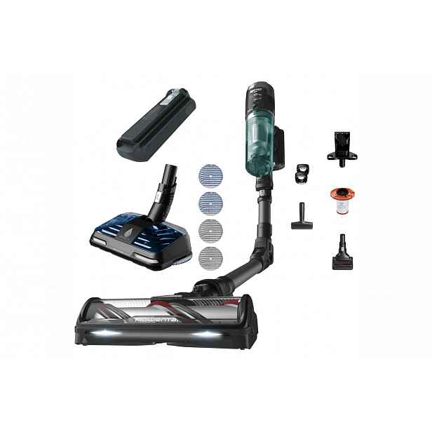 Akční set tyčový vysavač Rowenta X-Force Flex 12.60 Neo a příslušenství baterie, mopovací hlavice