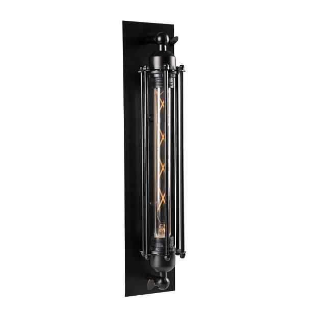 Industriální nástěnné svítidlo Retro Polux černé 1xE27 IP20 47 cm