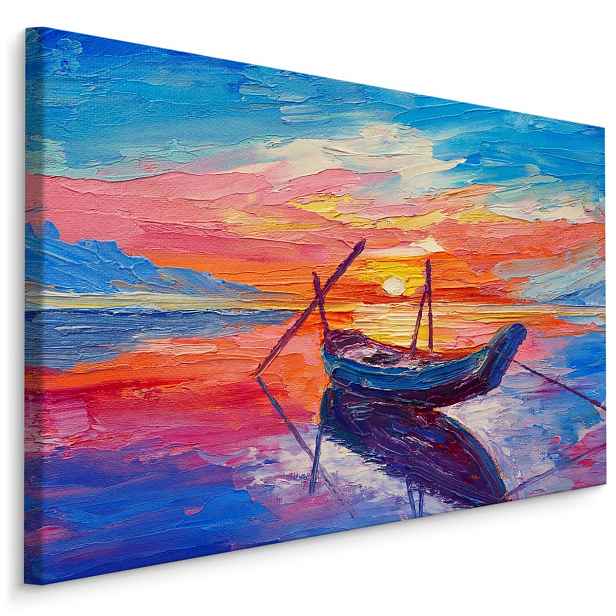 Plátno Rybářská Loď Na Moři Varianta: 30x20