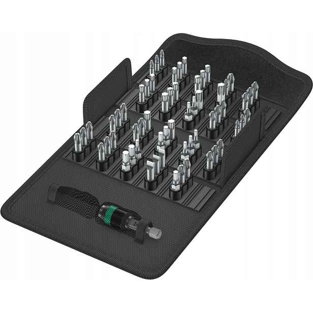 Bity a nástavce 61 Ks. Bit-Safe 61 Universal 1 sada komplet 057122 Wera