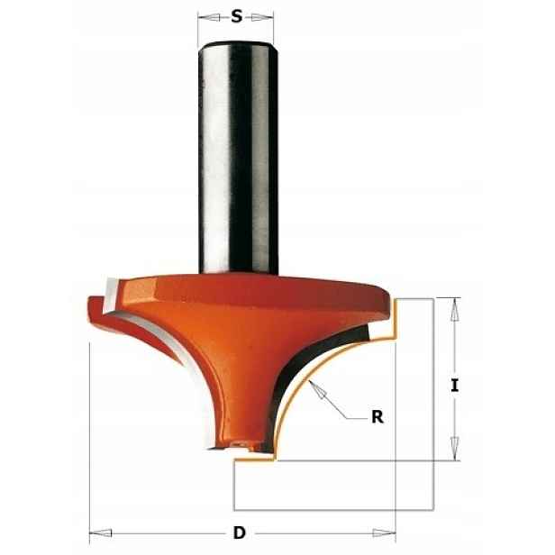 Cmt Profilová fréza Ovolo R=5 D=21 I=12 S=8 mm 927.050.11