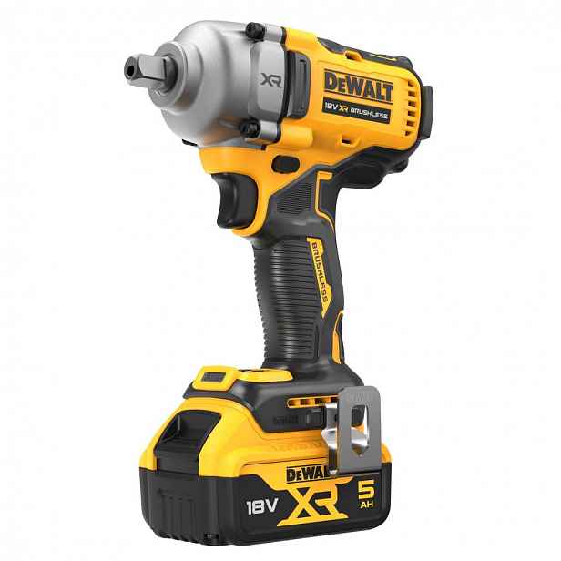 DeWALT - 18V AKU rázový utahovák, 2x aku 5,0 Ah XR, nabíječka DCF892P2T