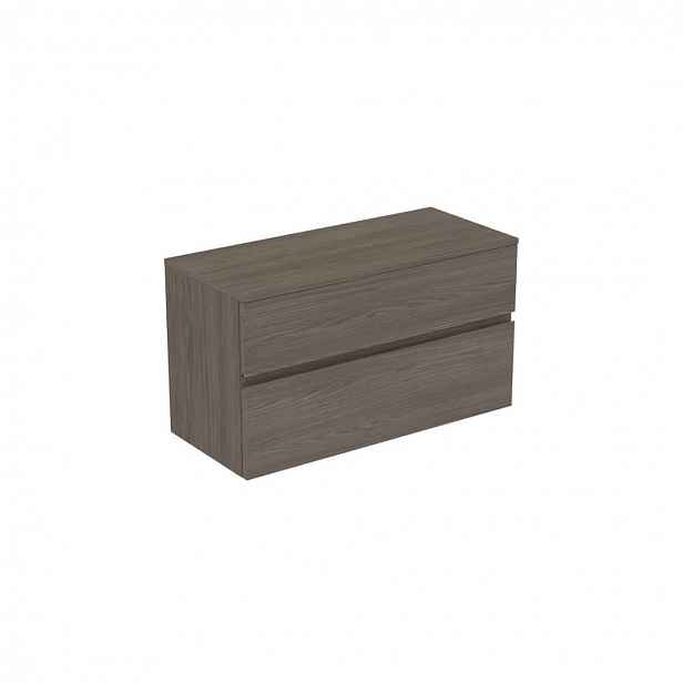 Ideal Standard Finesse - Umyvadlová skříňka, 100x44x56 cm, 2 zásuvky, Dark Elm E3424UR