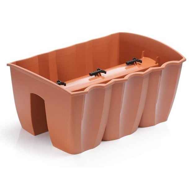 Prosperplast Truhlík na zábradlí CROWL terakota 39,3cm