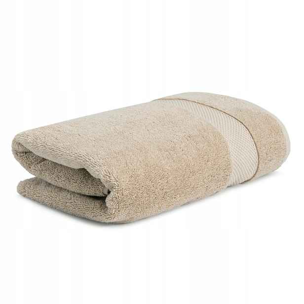 Ručník Opulence 70x130 béžový světlý z egyptské bavlny 600 g/m2 Nefretete